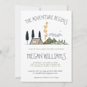 Das Abenteuer beginnt Mountain Baby Shower