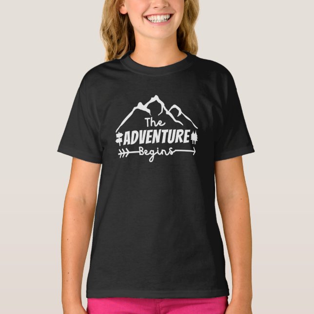 Das Abenteuer beginnt  T-Shirt (Vorderseite)