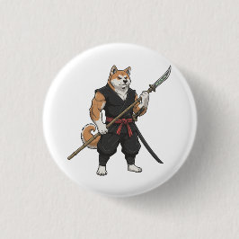 Das Abenteuer des Akita-Gladiator-Hundes Button