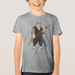 Das Abenteuer des Akita-Gladiator-Hundes Tri-Blend Shirt