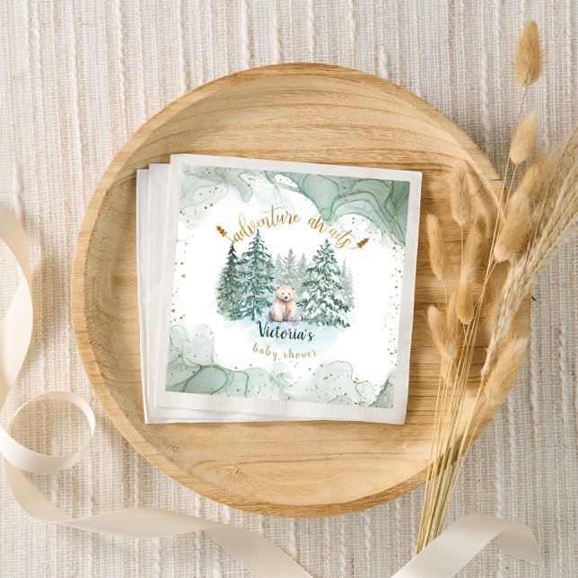 Das Abenteuer des Polarbären erwartet die Kinderdu Serviette (Von Creator hochgeladen)