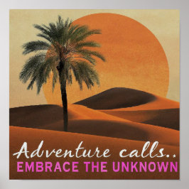 Das Abenteuer erwartet Sie an der Wand Poster