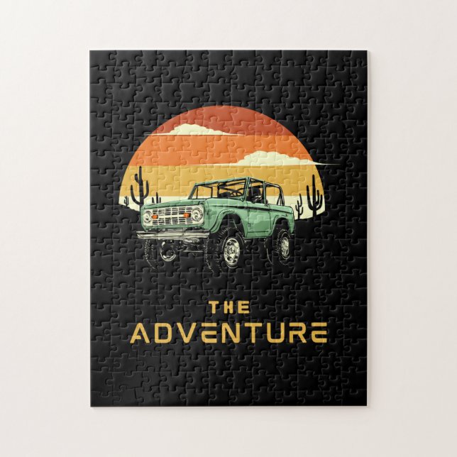 Das Abenteuer-Off-Road-Sunset-Puzzle  Puzzle (Vertikal)