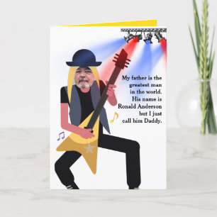 Das Abenteuer "Vatertag der Geschichte" Feiertagskarte