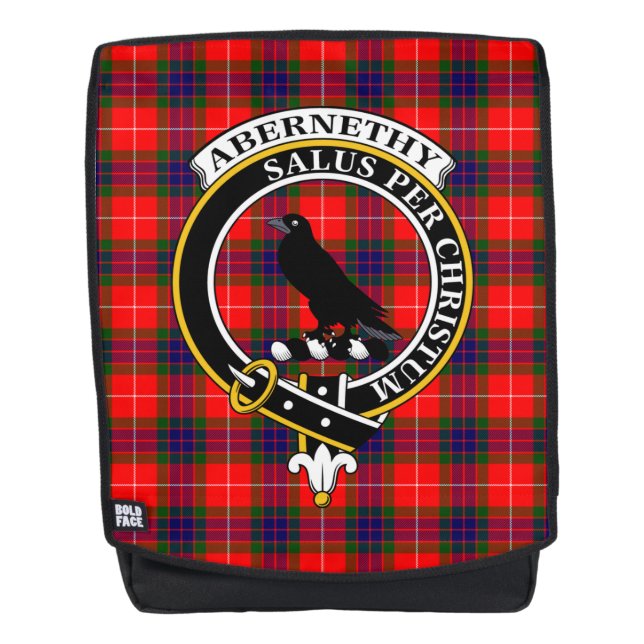 Das Abernethy Clan Wappen Tartan Kariert Rucksack (Vorderseite)