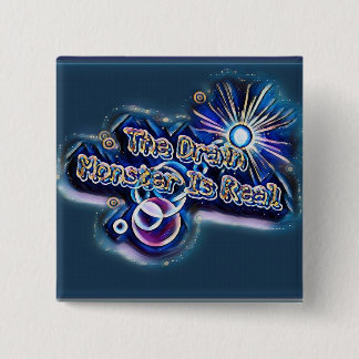 Das Abfluss-Monster ist - Blasen-Galaxie-Button Button