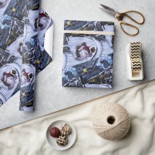 Das Abschiedskuss-Gemälde von Alfred Fox Geschenkpapier