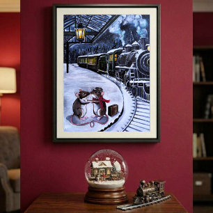 Das Abschiedskuss-Gemälde von Alfred Fox Poster