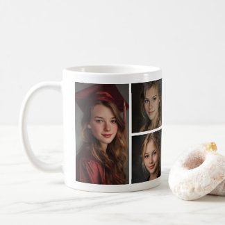 Das Abschlussfoto und der Name personalisiert Kaffeetasse