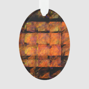 Das Abstrakte Kunstakryloval der Wand Ornament