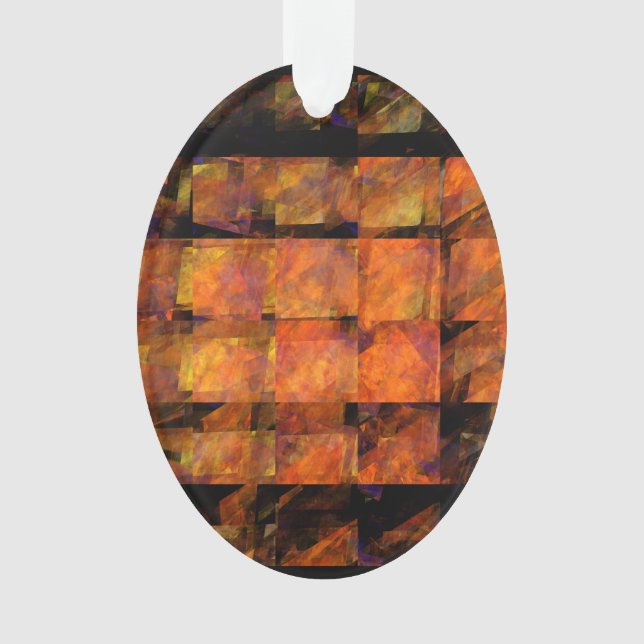 Das Abstrakte Kunstakryloval der Wand Ornament (Vorderseite)