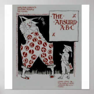 Das absurde ABC von Walter Krane Poster