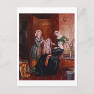 Das Abwerfen ihres Unkrauts Postkarte