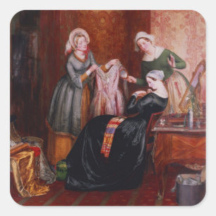 Das Abwerfen ihres Unkrauts Quadratischer Aufkleber