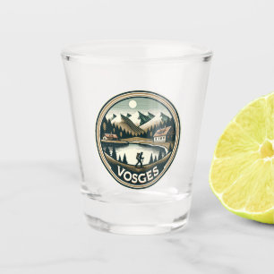Das Abzeichen Vogesen-Frankreich Schnapsglas