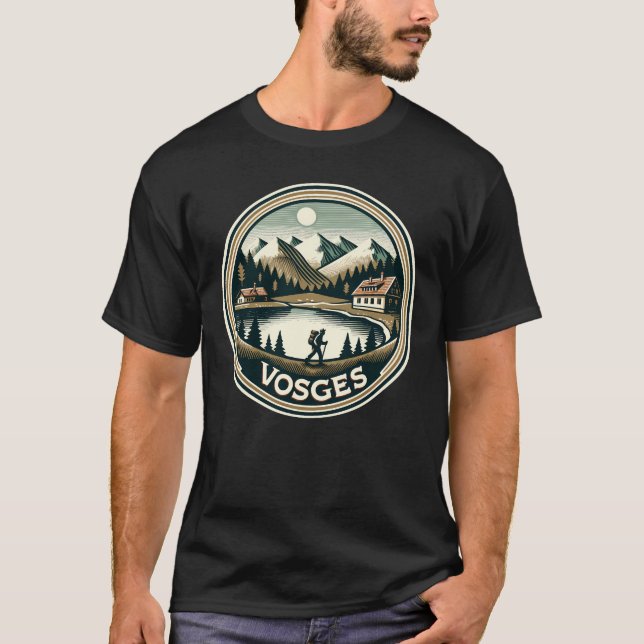 Das Abzeichen Vogesen-Frankreich T-Shirt (Vorderseite)
