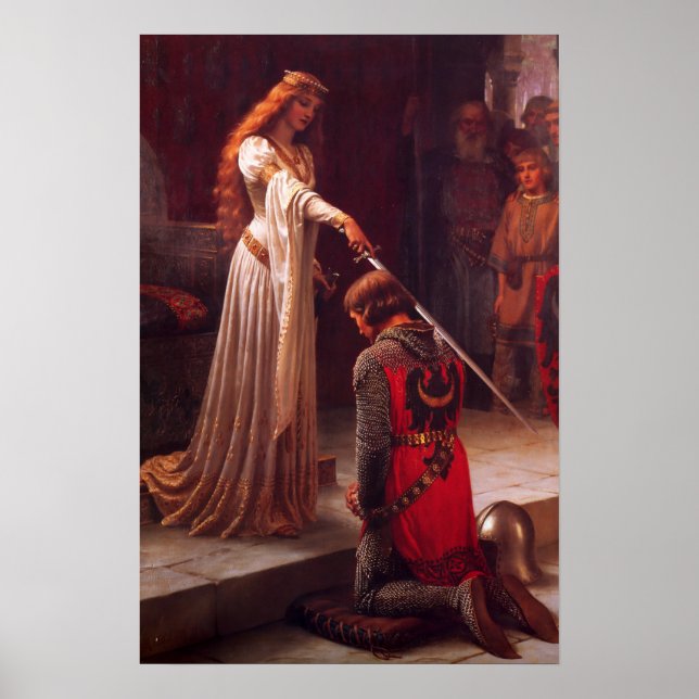 Das Accolade-Ölgemälde  Poster (Vorne)