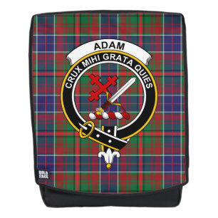 Das Adam Ancient Clan Crest Tartan Plaid Rucksack