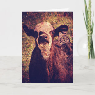 Das Adorable Calf, der Vatertag Karte