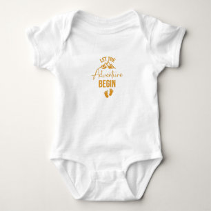 Das Adventure Begin Baby Geschenk, Adventure Baby  Strampler