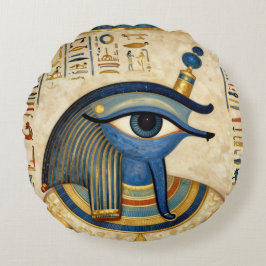 Das Ägyptische Auge´1 Rundes Kissen
