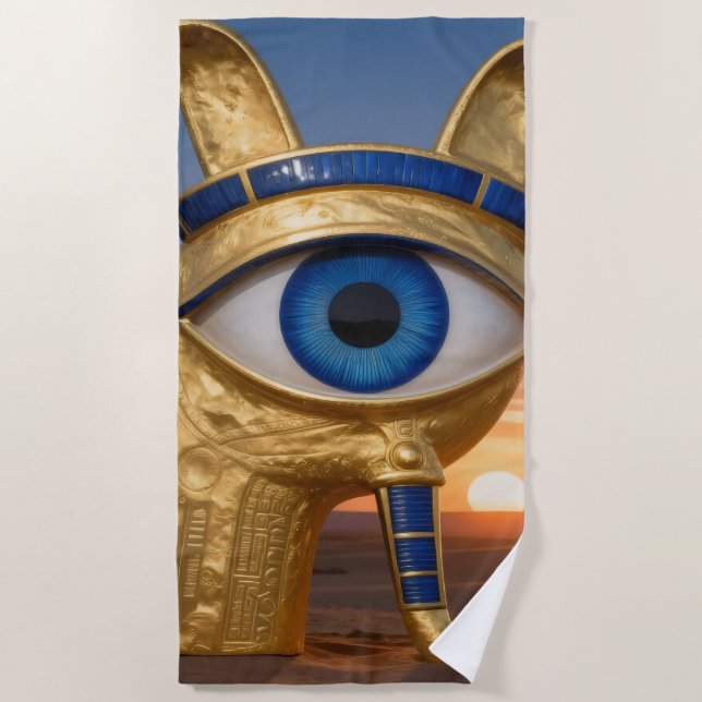 Das Ägyptische Auge´3 Strandtuch (Vorderseite)