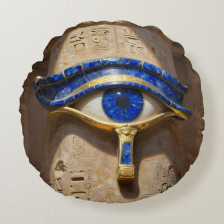 Das Ägyptische Auge´6 Rundes Kissen