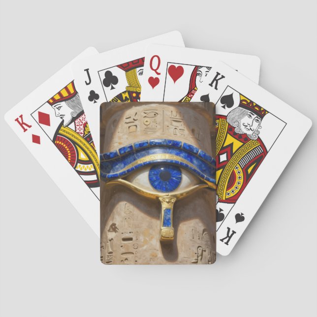 Das Ägyptische Auge´6 Spielkarten (Rückseite)