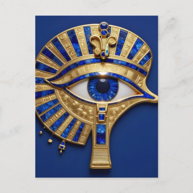 Das Ägyptische Auge´8 Feiertagspostkarte (Vorderseite)