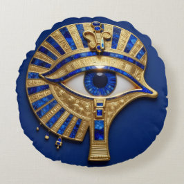Das Ägyptische Auge´8 Rundes Kissen