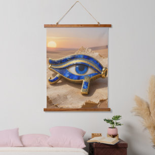 Das Ägyptische Auge´9 Wandteppich Mit Holzrahmen