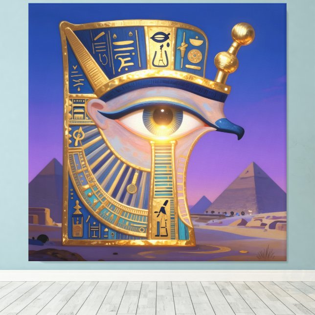 Das Ägyptische Auge  Leinwanddruck (Insitu (Holzboden))