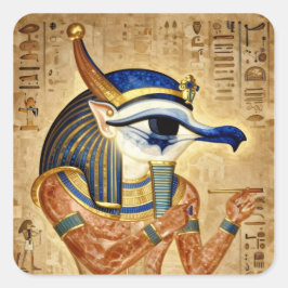 Das Ägyptische Auge  Quadratischer Aufkleber