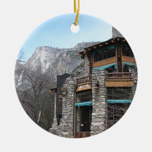 Das Ahwahnee- Yosemite Keramik Ornament (Vorne)