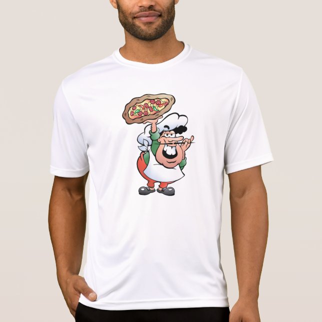 Das aktive T-Shirt der Pizza-Bäcker-Männer (Vorderseite)