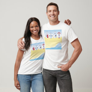 Das aktive T-Shirt der Strand-Hütten-Männer