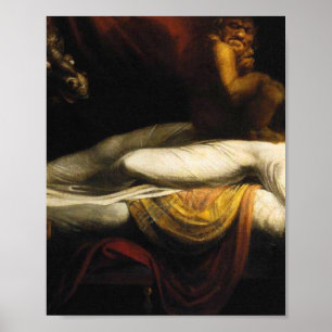 Das Albtraum Malerei Henry Fuseli Thomas Burke Poster