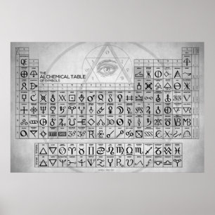 Das alchemistische Symbol Poster