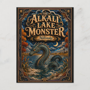 Das Alkali-Lake-Monster Nebraska Popcut Legends Postkarte