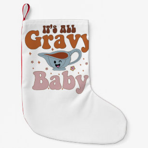 Das All Gravy Baby Retro Erntedank Dinner Kleiner Weihnachtsstrumpf