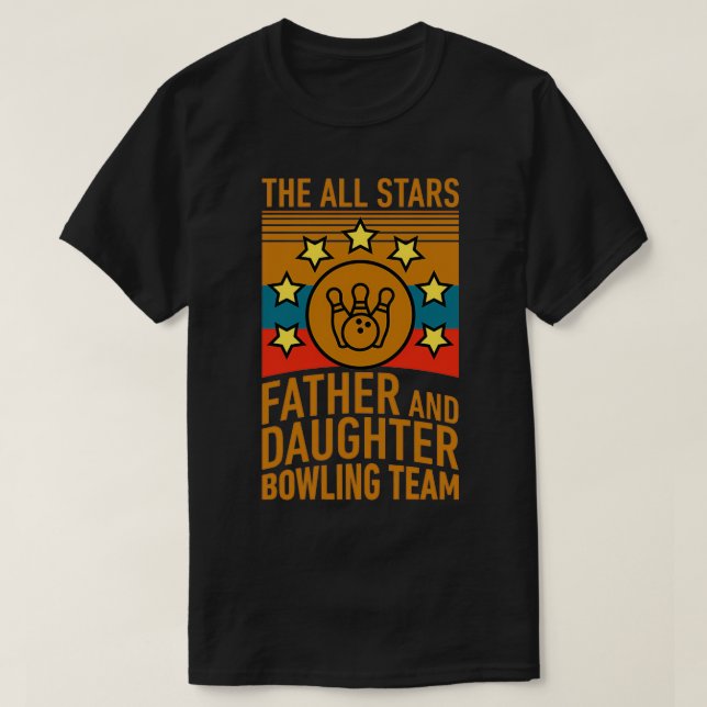 Das All-Stars-Bowling-Team Des T-Shirt (Design vorne)
