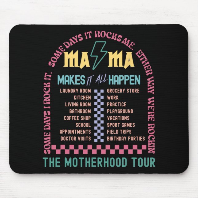 Das alles geschieht durch die Mütter-Tour Da Mousepad (Vorne)