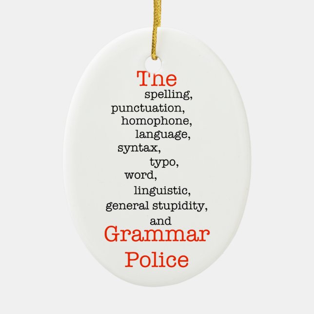 Das alles Polizei Keramikornament (Vorne)