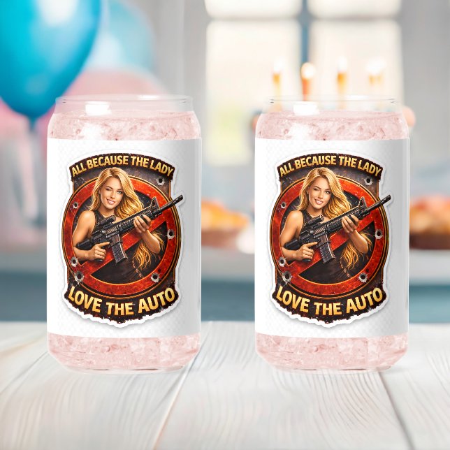 Das alles, weil die Dame das Auto-Bier liebt Dosenglas (Insitu (Baby Party))