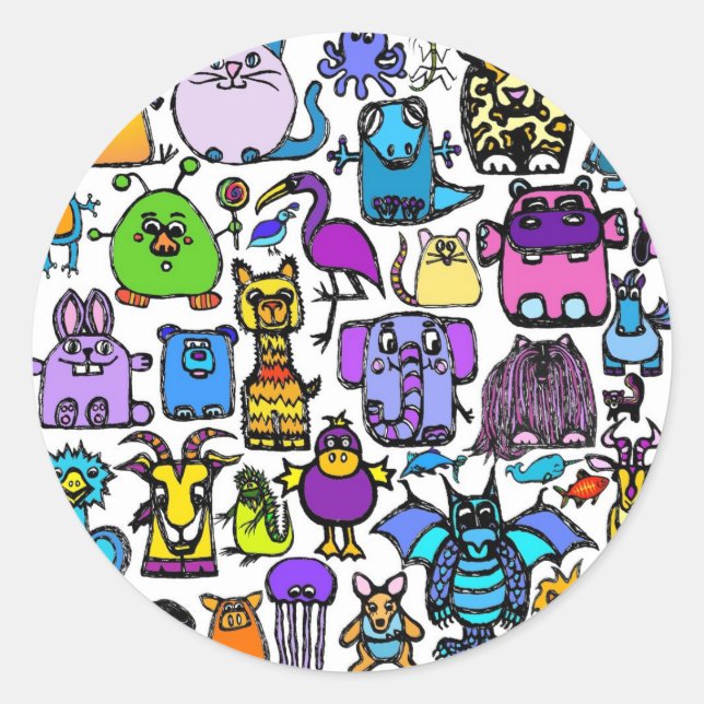 "Das Alphabet" - Aufkleber (Vorderseite)