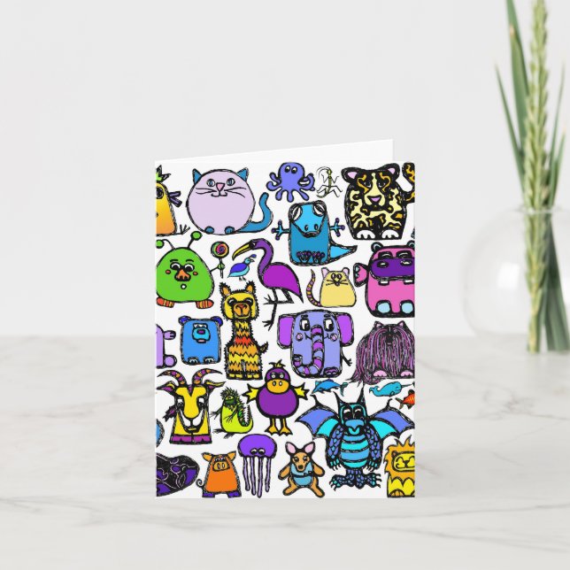 "Das Alphabet-Buch" - Notizkarten Karte (Vorderseite)