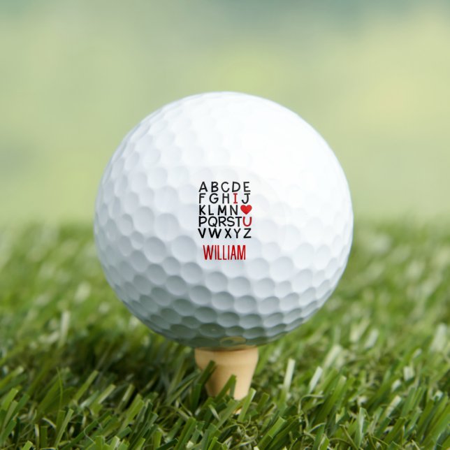 Das Alphabet der Liebe Golfball (Insitu T-Shirt)