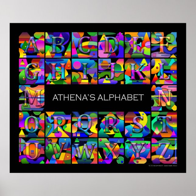 Das Alphabet Ihres Kindes Poster (Vorne)