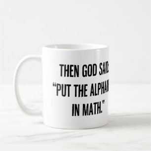 Das Alphabet in der Mathematik Kaffeetasse