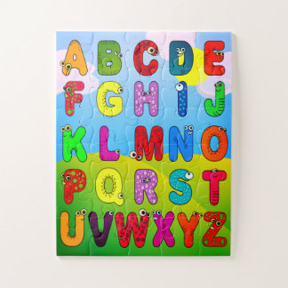 Das Alphabet-Puzzle der bunte Kinder Puzzle